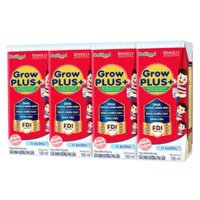 Sữa Nước Grow Plus Đỏ 180Ml Lốc ít đường