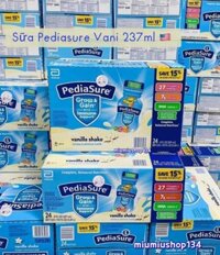 SỮA NƯỚC PEDIASURE GROW & GAIN HƯƠNG VANI 237ml x 24 chai 🇺🇸