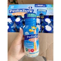 Sữa nước Pediasure Mỹ chuyên tăng cân cho bé  2 tuổi trở lên, 237ml/Thùng 24 chai nắp xanh lá 11/2022)