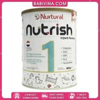 Sữa Nurtural Nutrish Số 1 800g | Trẻ Từ 0 - 6 Tháng Tuổi | Ăn Ngon, Tiêu Hóa Tốt, Tăng Cường Miễn Dịch, Phát Triển Chiều Cao | Mua Hàng Chính Hãng, Giá Rẻ Nhất Tại Babivina