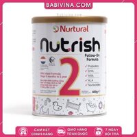 Sữa Nurtural Nutrish Số 2 800g | Sữa Dinh Dưỡng Dành Cho Trẻ Từ 6-12 Tháng Tuổi | Ăn Ngon - Tiêu Hóa Tốt, Tăng Cường Miễn Dịch, Phát Triển Chiều Cao| Mua Hàng Chính Hãng, Giá Rẻ Nhất​ Tại Babivina