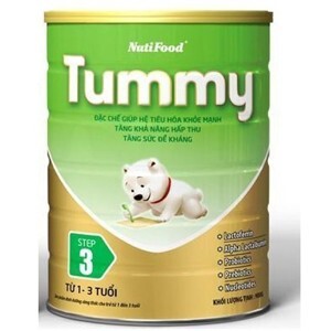 Sữa bột Nuti Tummy số 3 - hộp 900g (dành cho trẻ từ 1-3 tuổi)