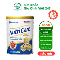 Sữa Nutricare Gold 850G Mẫu Mới - Giúp Phục Hồi Và Tăng Cường Sức Khỏe Xương Khớp Tim Mạch Cho Người Lớn Tuổi
