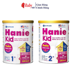 Sữa NutriCare Hanie Kid 1+ 850g