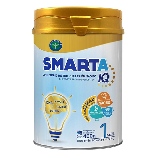 Sữa Nutricare Smarta IQ 1 - 400g (cho bé 0-6 tháng tuổi)