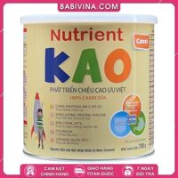 Sữa Nutrient Kao 700g | Trẻ 1-6 Tuổi Cao Lớn, Khỏe Mạnh Vượt Trội | Mua Sữa Kao Chính Hãng VIện Dinh Dưỡng, Giá Rẻ Nhất Tại Babivina