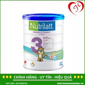 Sữa bột Nutrilatt 3 - hộp 900g (dành cho trẻ từ 1 - 3 tuổi)
