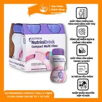 Sữa NutriniDrink Compact Multi Firber Chai 125ml Vị Dâu Dành Cho Bé Nhẹ Cân, Thấp Còi [ Date 14/09/2023]