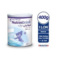 Sữa Nutrinidrink Vị NeuTral 400g Nhập Khẩu Nguyên Lon Tại ĐỨC