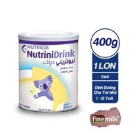 Sữa Nutrinidrink Vị Vani Và Neutral 400g