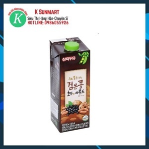 Sữa óc chó, đậu đen, hạnh nhân Hàn Quốc - 140ml, 24 hộp