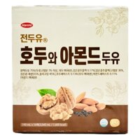 Sữa óc chó hạnh nhân Hàn Quốc Hanmi - Sữa hạt thực vật, Thơm Ngon Bổ Dưỡng, Combo 16 Hộp 190ML/Hộp