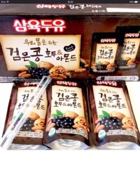 Sữa óc chó hạnh nhân Hàn Quốc gói 195ml thùng 20 gói