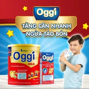 Sữa Oggi Gold 900g tăng cân nhanh, ngừa táo bón