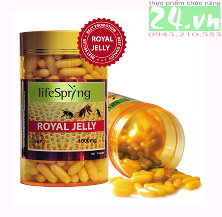 Sữa ong chúa dạng viên uống LifeSpring Royal Jelly - 360 viên/hộp