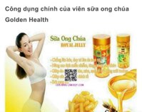 SỮA ONG CHÚA GOLDEN HEALTHY HÀM LƯỢNG CAO NHẤT 1600mg