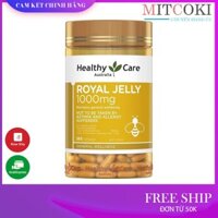 Sữa ong chúa Úc HEALTHY CARE ROYAL JELLY lọ 365 viên (ÚC) Tốt cho sức đề kháng