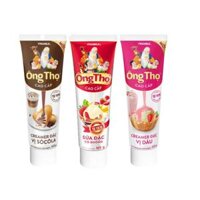 Sữa Ông Thọ Có Đường Vị Socola, Dâu - Combo 3 Tuýp 165g