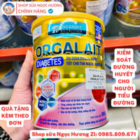 Sữa ORGALAIT Diabetes dành cho người tiểu đường, ổn định đường huyết tốt cho tim mạch, hộp 900g, Sữa diabet