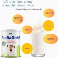 Sữa Pedia Gold giúp trẻ tăng cân, khỏe mạnh hỗ trợ bé phát triển cao lớn bù đắp những dưỡng chất thiết yếu bị thiếu