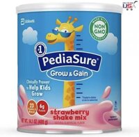 Sữa PediaSure Grow & Gain Vị Dâu 400gr (Mẫu mới – Non-GMO)