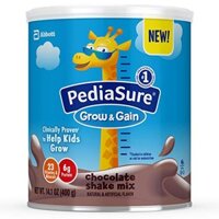 Sữa PediaSure Grow & Gain Non-GMO Chocolate Shake Mix Powder, Nutrition Shake for Kids
