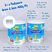 Sữa Pediasure Mỹ Grow & Gain 400g tăng cân tăng chiều cao cho trẻ từ 1-10 tuổi