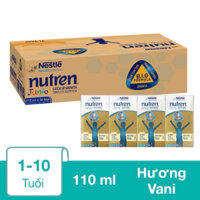 Sữa pha sẵn Nutren Junior vị Vani - Thụy Sỹ - Thùng 36 hộp x 110ml từ 1 tuổi