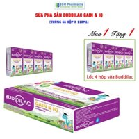 Sữa Pha Sẵn Tăng Cân Cho Bé Buddilac Gain & Iq Thùng 48 Hộp 110ml – Sữa Cho Trẻ Thấp Còi, Biếng Ăn, Suy Dinh Dưỡng