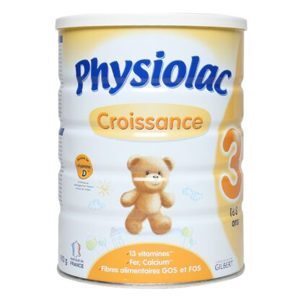 Sữa Physiolac Croissance số 3 900g (dành cho trẻ 1 - 3 tuổi)