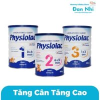 Sữa Physiolac số 1,2,3 Pháp Hộp 900g