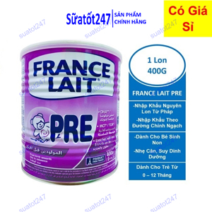 Sữa Pre France Lait 400g cho trẻ sinh non thiếu tháng