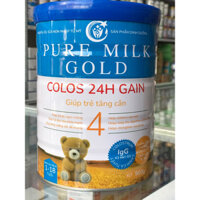Sữa Pure Milk Gold colos 24h gain 4 dành cho trẻ từ 1-18 tuổi (hàng kèm quà tặng)