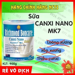 Sữa richmond boncare canxi nano