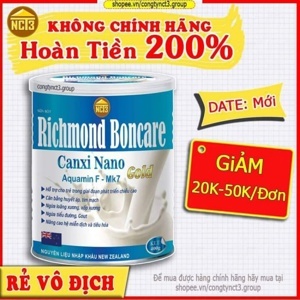 Sữa richmond boncare canxi nano