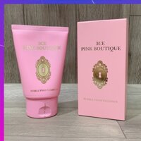 Sữa rửa mặt 3ce Pink Boutique Bubble Foam Cleanser 160ml Hàng Mới Về [Free Ship]