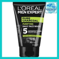 Sữa rửa mặt 5 tác động L'Oreal Men Expert Pure Charcoal Purifying Daily Face Wash 100ml