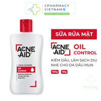 Sữa Rửa Mặt ACNE-AID Liquid Cleanser Oil Control Kiềm Dầu, Làm Sạch Cho Da Dầu Mụn