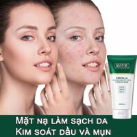Sữa rửa mặt axit amin sảng khoái Loại bỏ mụn kiểm soát dầu diệt ve Tẩy da chết Làm sạch sâu lỗ chân lông Dưỡng ẩm 300g