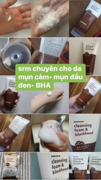 sửa rửa mặt BHA Cleansing foam blackhead của Hanskin 120ml