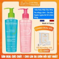 Sữa rửa mặt Bioderma Sebium Cleansing Foaming gel cho da dầu, da hỗn hợp, da mụn, da nhạy cảm 200ml