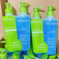 Sữa Rửa Mặt Bioderma Sebium Gel Moussant 200ML - SRM BIODERMA XANH CHO DA DẦU MỤN