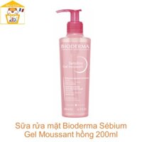 Sữa rửa mặt Bioderma Sébium Gel Moussant hồng 200ml