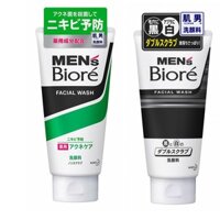 Sữa rửa mặt Biore Men KAO Nhật Bản 130g làm sạch mát, ngăn ngừa mụn dành cho Nam giới