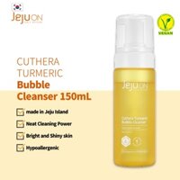 Sữa rửa mặt bong bóng nghệ JEJUON Cuthera 150mL, Sức mạnh làm sạch Neat, Da sáng bóng, Không gây dị ứng