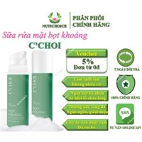 Sữa rửa mặt bọt khoáng organic thuần chay kềm dầu giảm mụn C’Choi Mineral Foam Cleanser cho da nhạy cảm và mẹ bầu,trẻ em