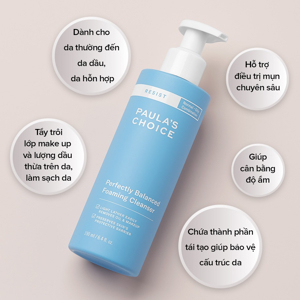 Sữa rửa mặt cân bằng da hoàn hảo Paula's Choice Resist Perfectly Balanced Foaming Cleanser 190ml