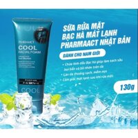 Sữa Rửa Mặt Cao Cấp Dành Cho Nam Da Dầu, Mụn PHARMAACT Cool Facial Foam (130g)