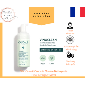 Sữa rửa mặt Caudalie Mousse Nettoyante Fleur de Vigne 150ml