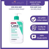 Sữa rửa mặt Cerave cho da dầu mụn, Sữa rửa mặt ngừa mụn Cerave Foaming Facial Cleanser 236ml - 473ml